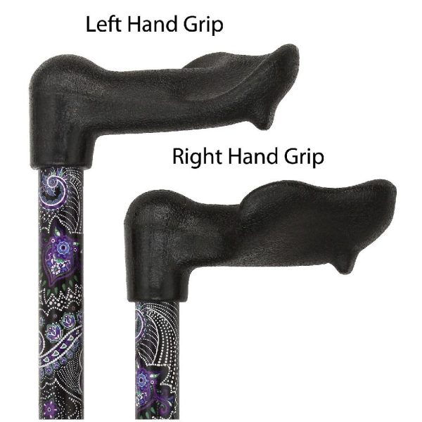 Scratch & Dent Purple Majesty Adjustable Palm Grip Walking Cane V1372 For Sale - Image 3