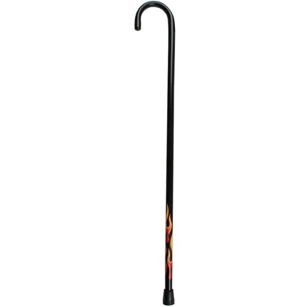 Scratch and Dent House Flame Tourist Walking Cane with Black Beechwood Shaft V1571 Online - Image 4