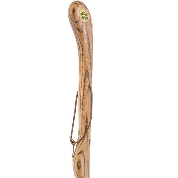 Brown Ash Riverbend Hiking Staff: Customizable with Engraving For Sale - Image 3