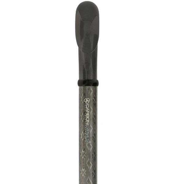 Gray 3D Diamond Pattern Adjustable Derby Carbon Fiber Walking Cane For Discount - Image 5