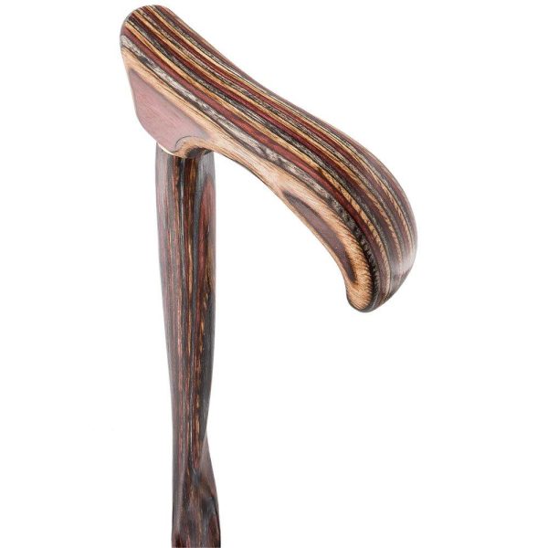 Scratch and Dent USA-Made Twisted Rustic Red Cane: Unique Colorwood Laminate V2044 Sale - Image 4