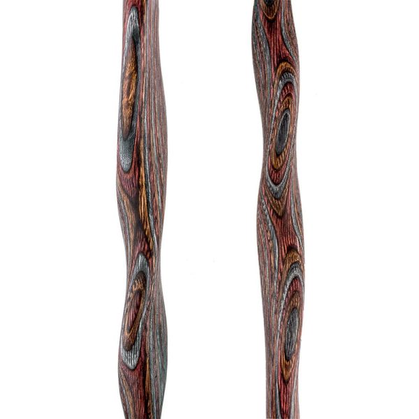 Scratch and Dent USA-Made Twisted Rustic Red Cane: Unique Colorwood Laminate V2044 Sale - Image 5