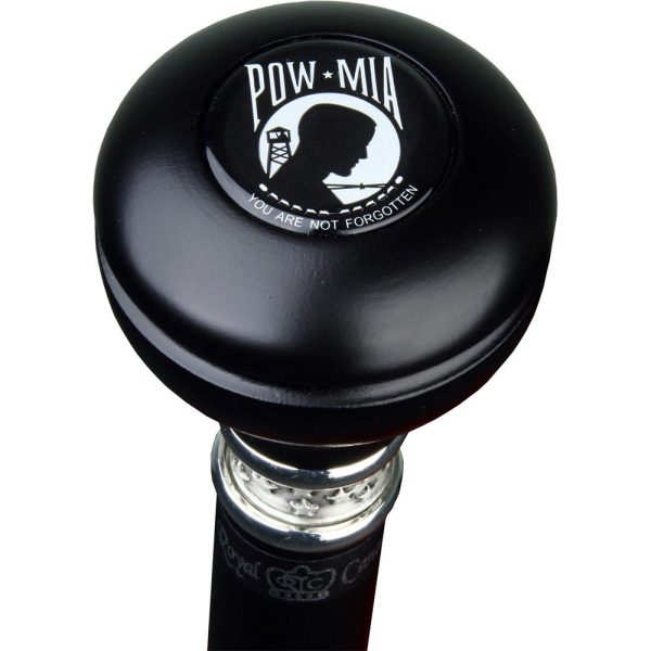 POW-MIA Emblem Knob Stick: Large Knob, Pewter Collar Online Hot Sale