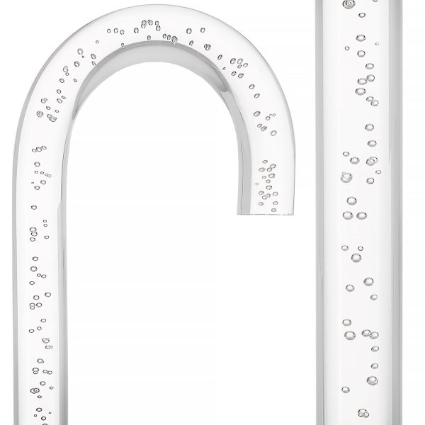 Bubbles In Ice  - Exquisite Bubblé Elegance: A Translucent Crystal Shaft With Captivating Bubbles Online Sale - Image 4