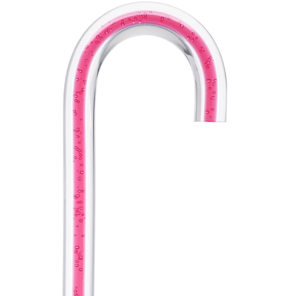 Blushing Rose Streak w  Floating Bubbles in Clear Shaft Hot on Sale - Image 5