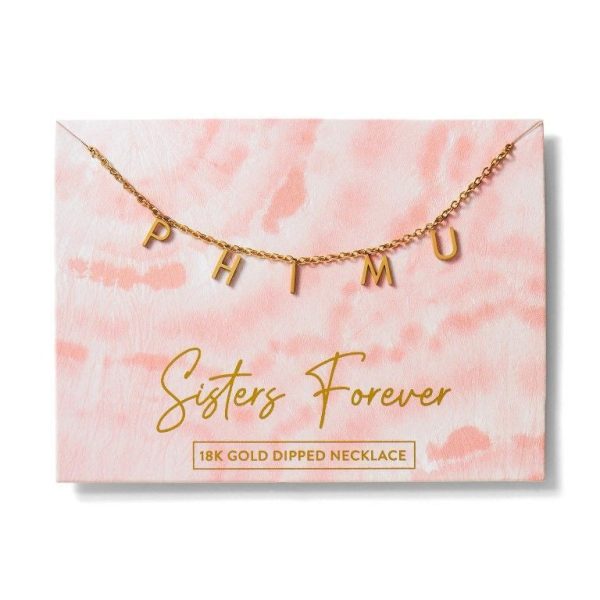 Phi Mu Nickname Necklaces Online Sale