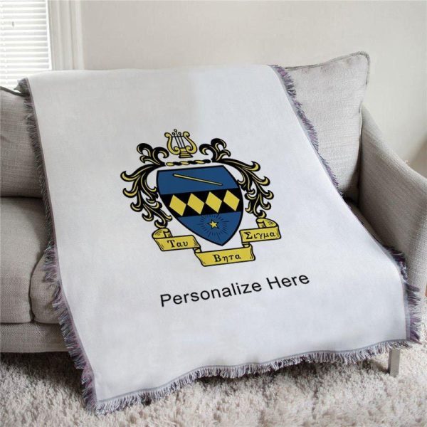 Tau Beta Sigma Full Color Crest Afghan Blanket Throw Hot on Sale