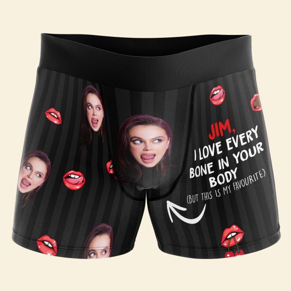 This Is My Favourite-Custom Photo  Boxer Briefs For Couples- Funny Couple Boxer- Couple Gift For Cheap - Image 4