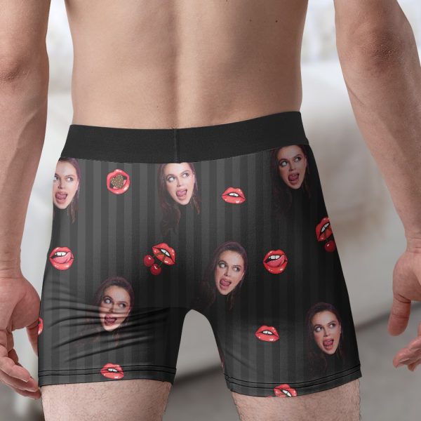 This Is My Favourite-Custom Photo  Boxer Briefs For Couples- Funny Couple Boxer- Couple Gift For Cheap - Image 3